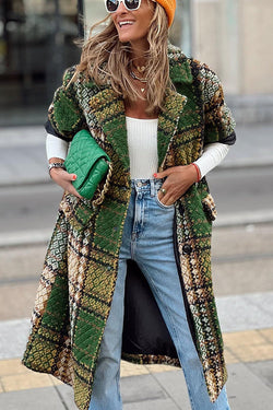 Keeping It Real Retro Printed Oversized Coat
