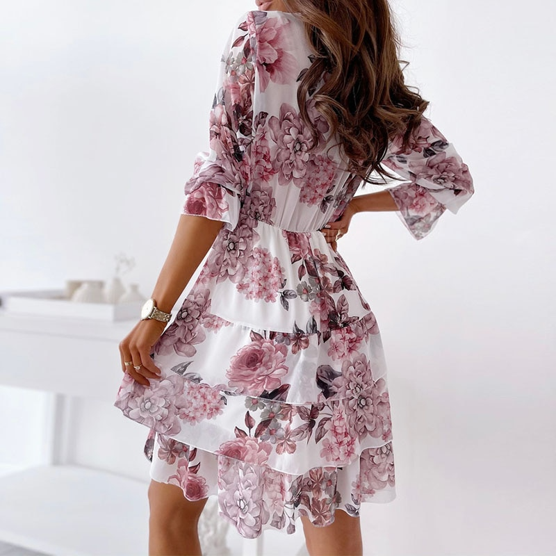 Zola Floral Ruffle Dress