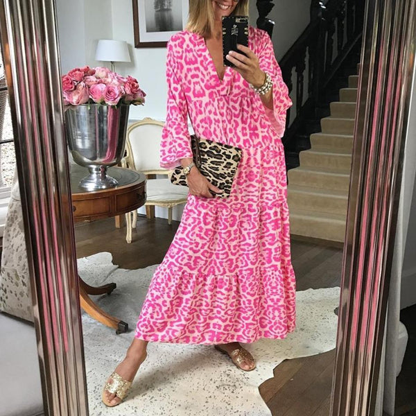 Le Pink Chic Leopard Print Dress-