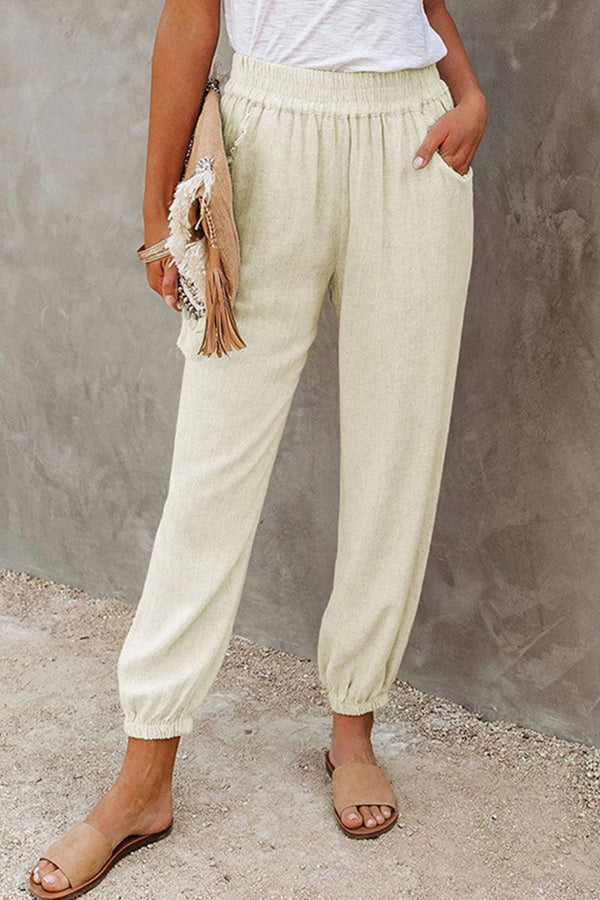 Fashion Casual Solid Split Joint Loose Bottoms