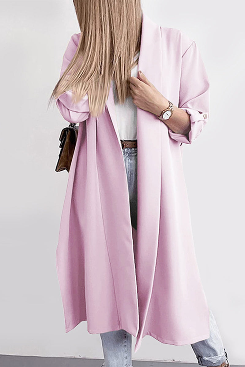 Open Front Trench Cardigan