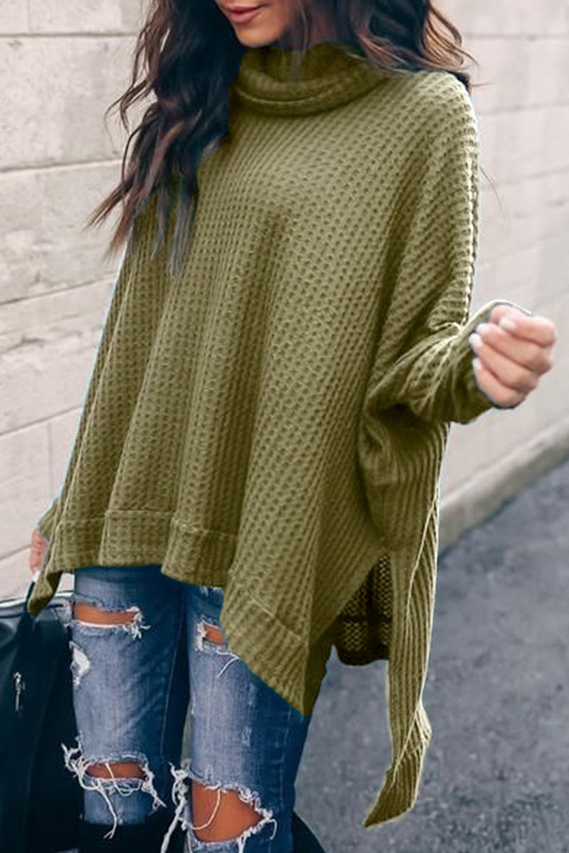 Casual Solid Color Turtleneck Sweaters(5 Colors)