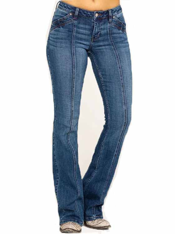 Casual Denim High Waist Long Jean Pants
