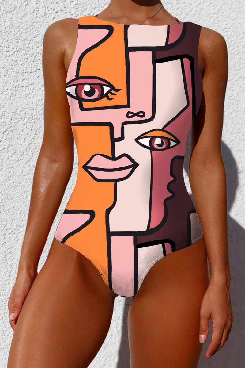 Capture Your Heart Printed One Piece Swimsuit