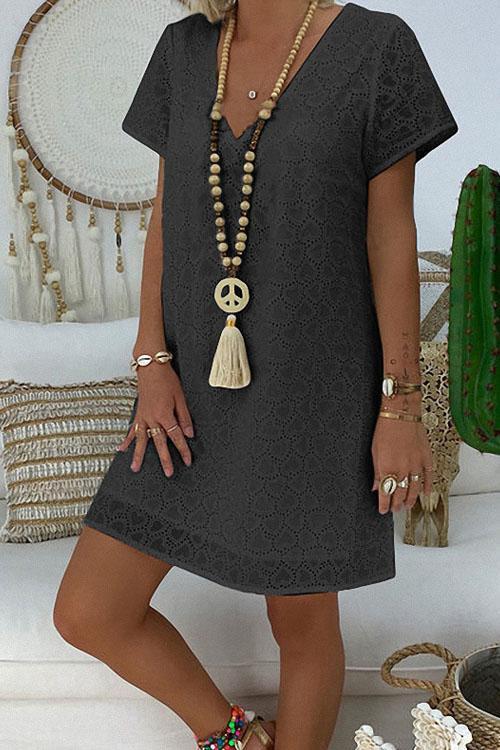 Peace and Love Casual Loose Dress
