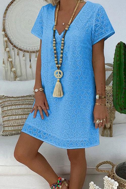 Peace and Love Casual Loose Dress
