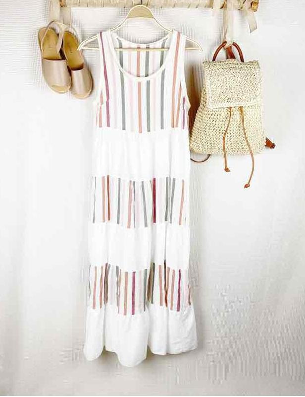 Full of Personality Striped Maxi Dress-