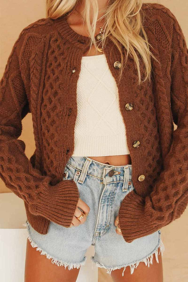 Vintage Knitted Cardigan Sweater