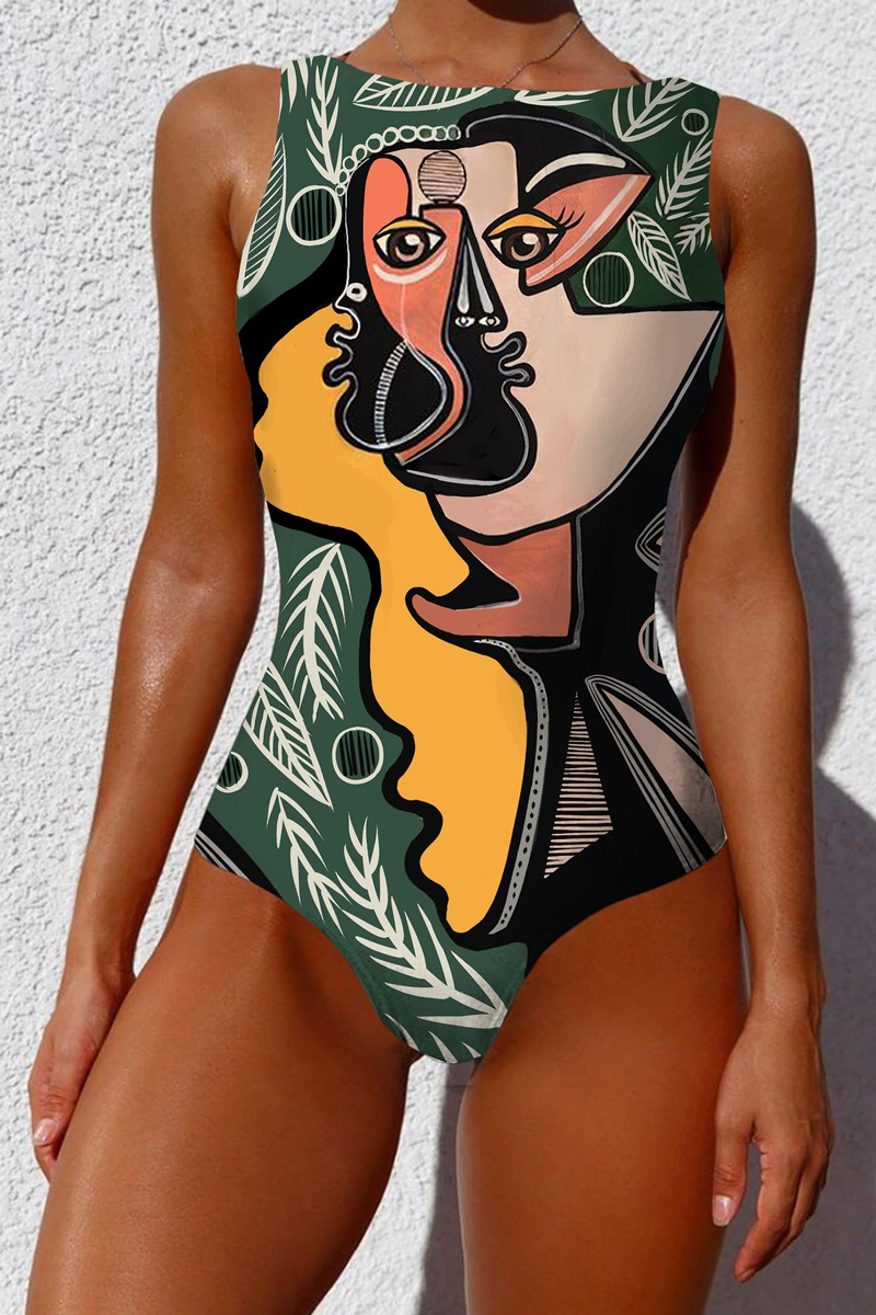 Capture Your Heart Printed One Piece Swimsuit