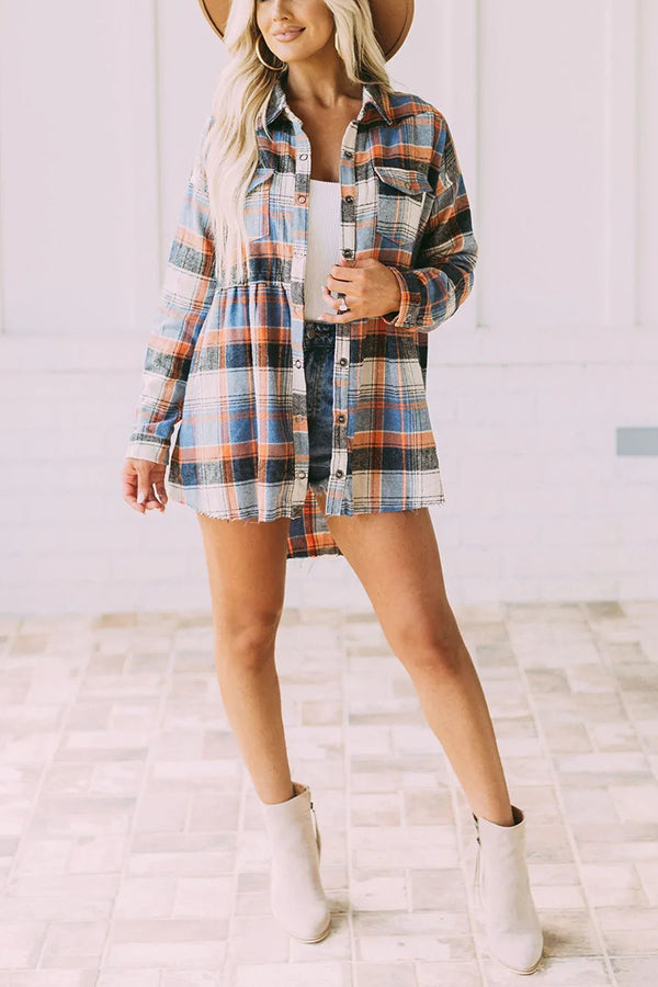 Ready or Not Plaid Babydoll Shirt