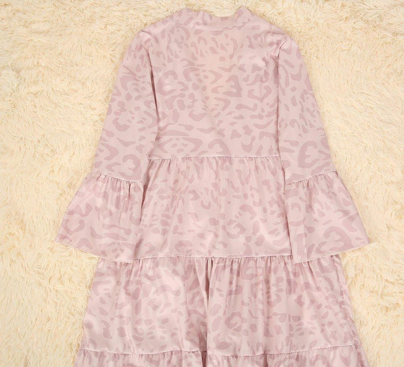 Jungle Kitty Pink Leopard Print Dress