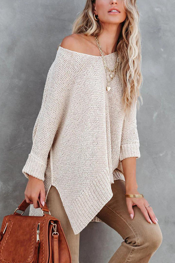 All Day Everyday Cozy Relaxed Knit Sweater