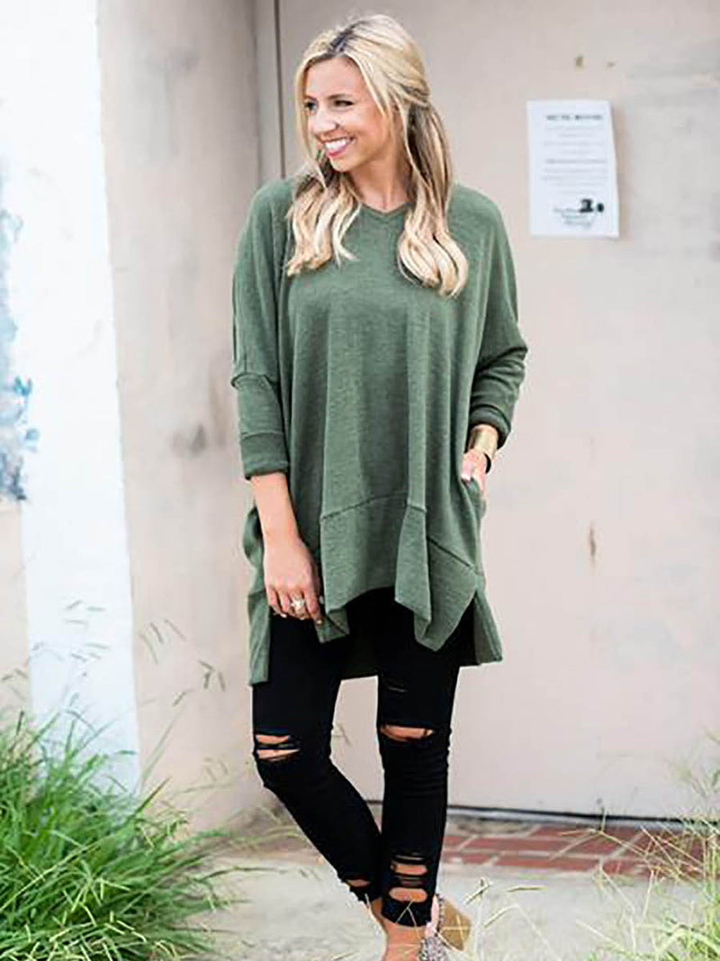 Long Sleeve Casual V-neck Sweater