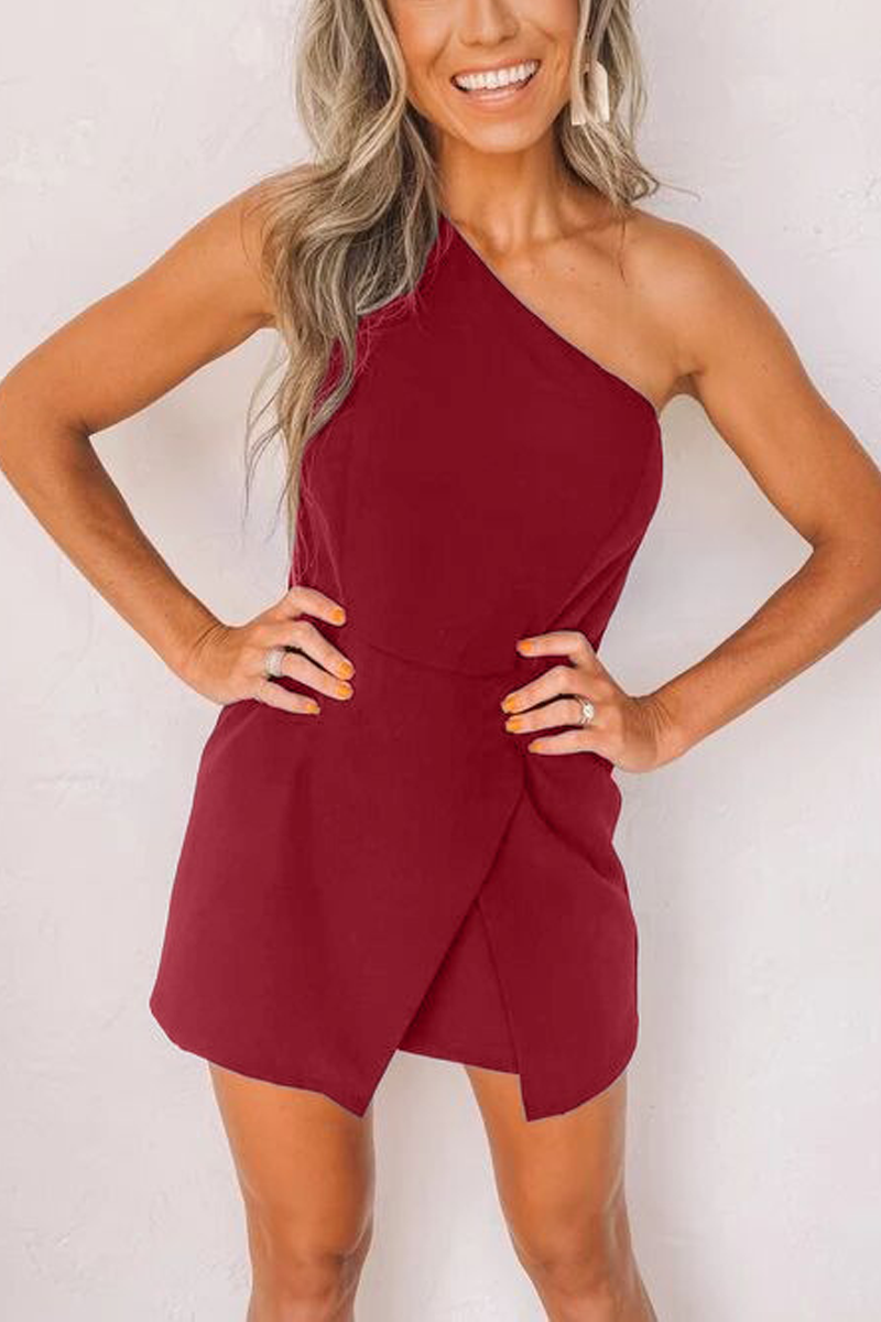 Forgetting The Past One Shoulder Romper