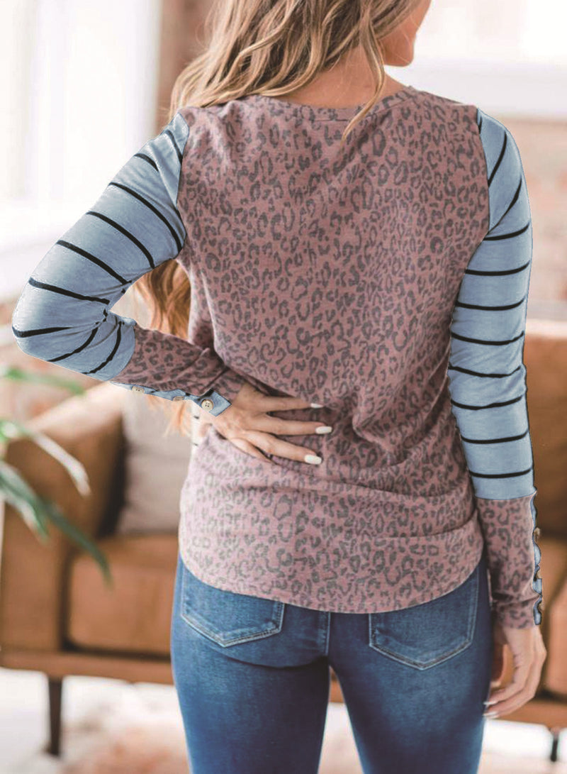 Round Neck Casual Long Sleeve Top