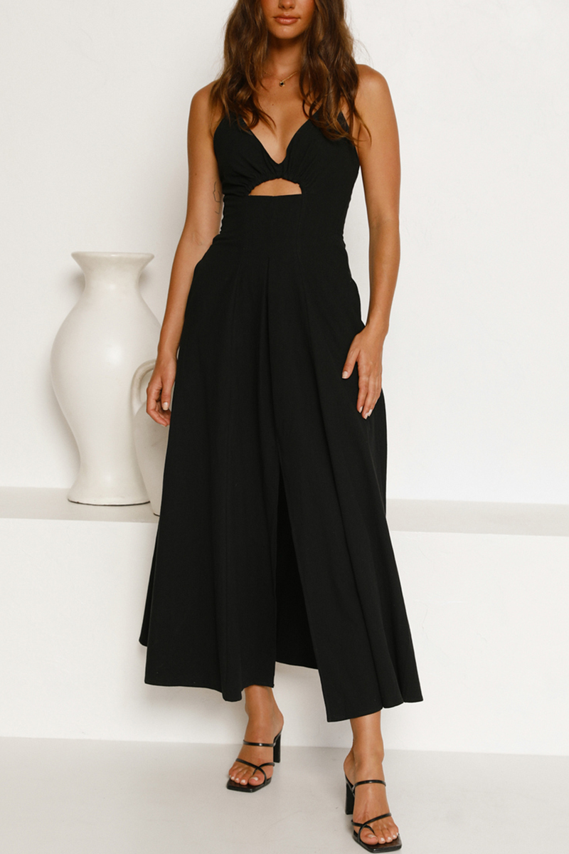 Totally Agreeable Cut out Maxi Dresses