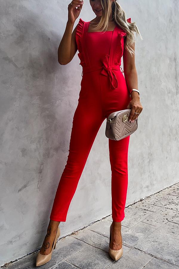 Perfectly Poised Ruffle Jumpsuit
