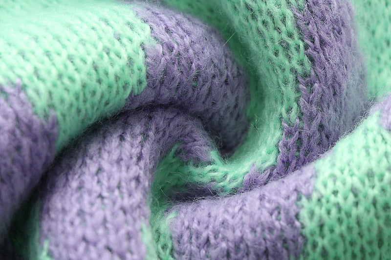 Button Up Tie Dye Knit Long Sleeve Sweater