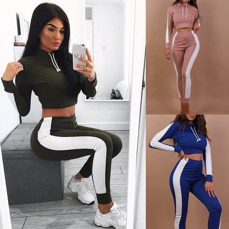 Women's Casual 2 Pieces Outfits Sweatshirt – Landing Closet