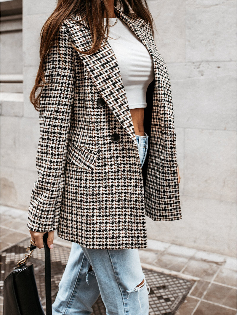Casual Buttoned Long Sleeve Coat