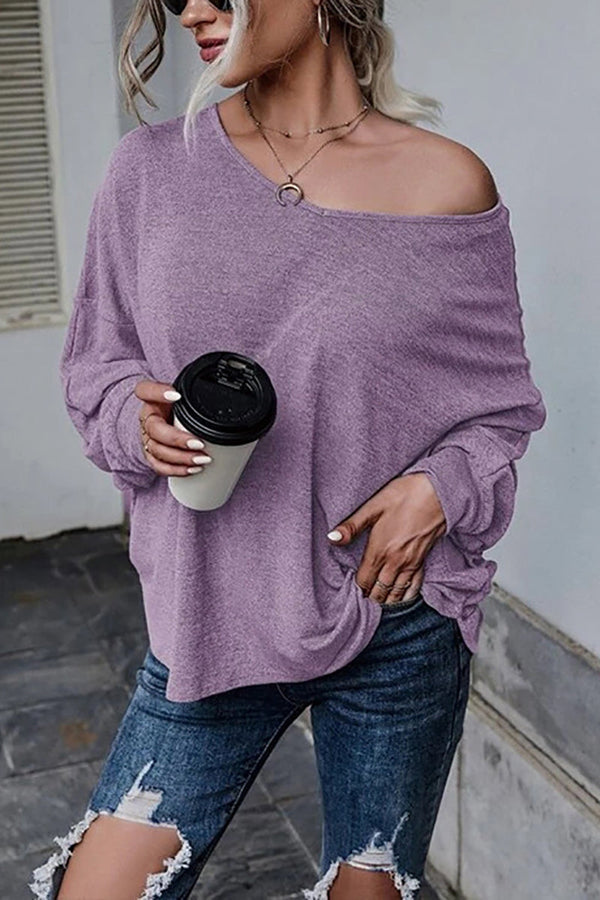Tie Backless Long Sleeve Blouse