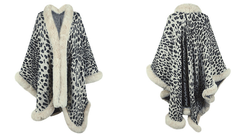 Fur Thick Cheetah Print Outerwear
