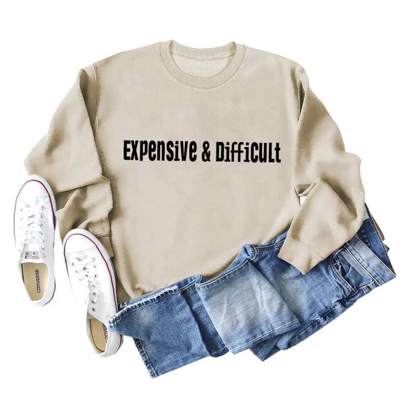 Expensive and Difficult Printed Crew Neck Sweatshirt