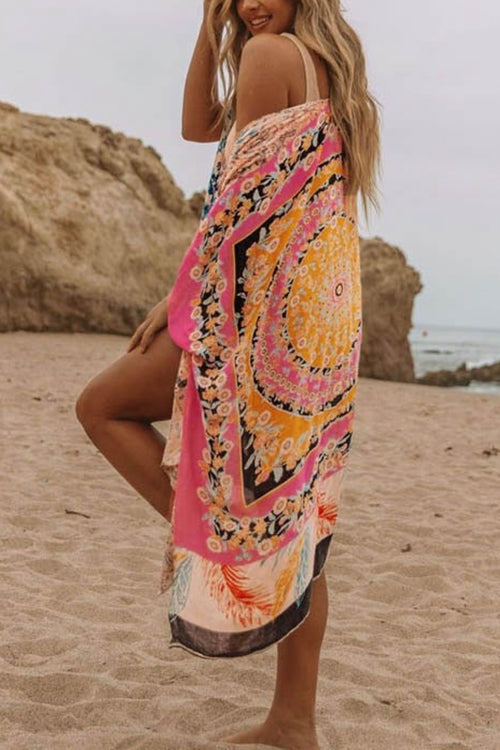 Mix Print Kimono