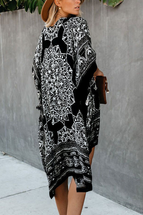 Ethnic Beach Kimono Cover Up