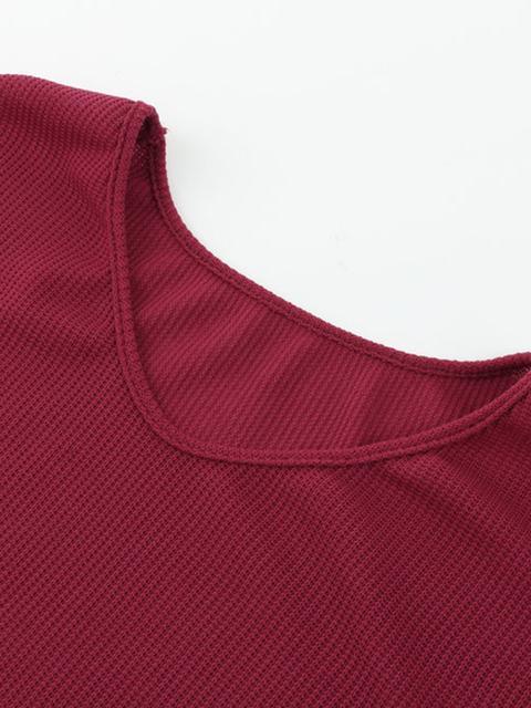 Solid Ribbed V-Neck Lightweight Sweaters