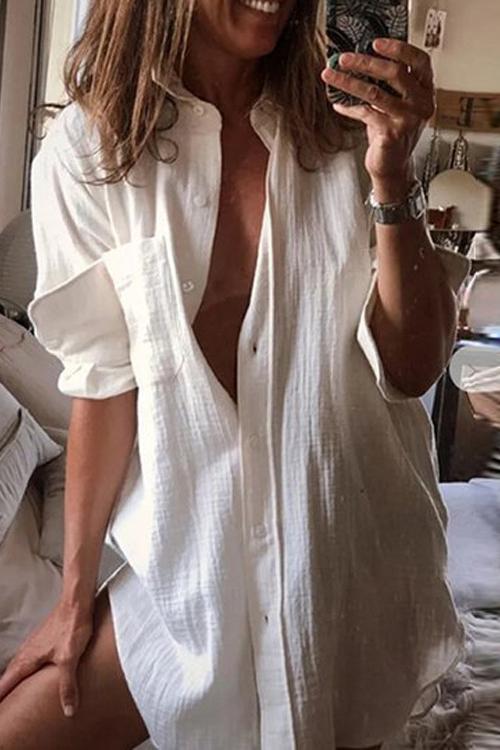 Single Breasted Long Sleeve Shirt