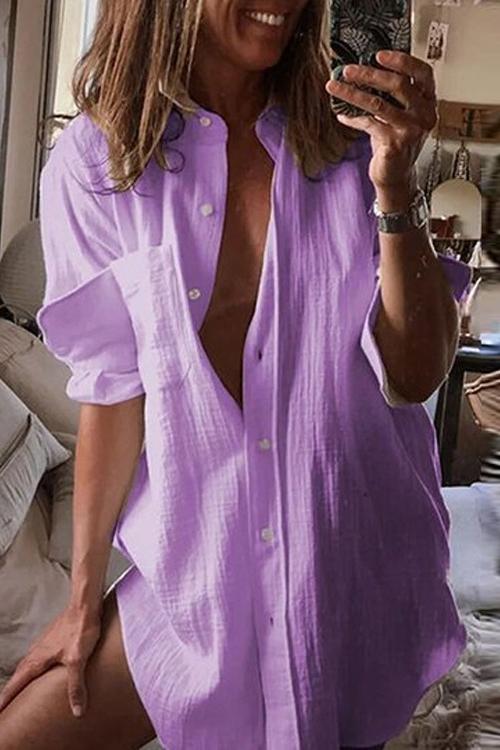 Single Breasted Long Sleeve Shirt