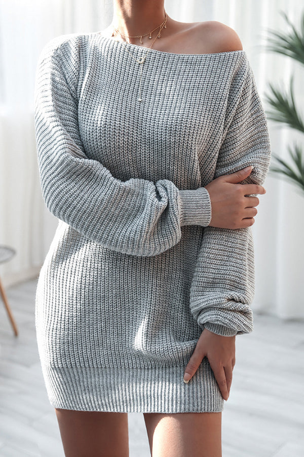 Rhonda Off Shoulder Sweater Mini Dress