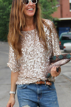 Such A Beauty Sequin Loose T-shirt