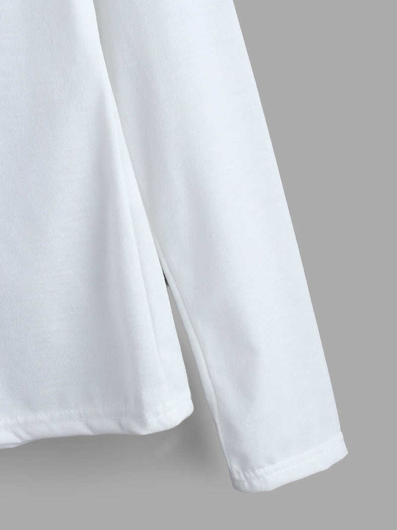 7/25 Long Sleeves V-neck Casual T-shirt - Landing Closet