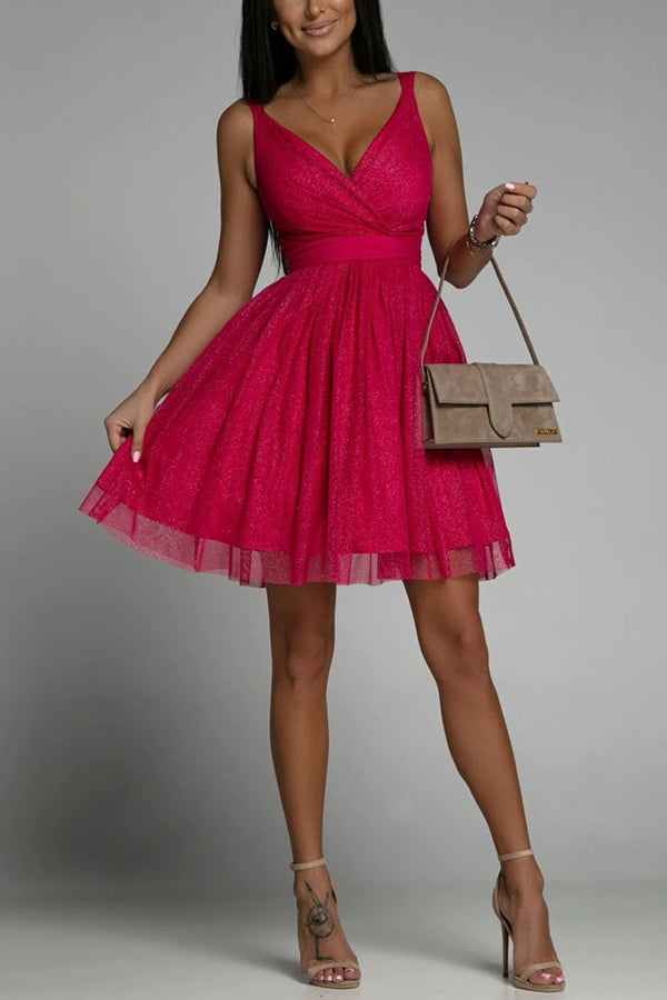Keep It Fancy Tulle Party Event Mini Dress