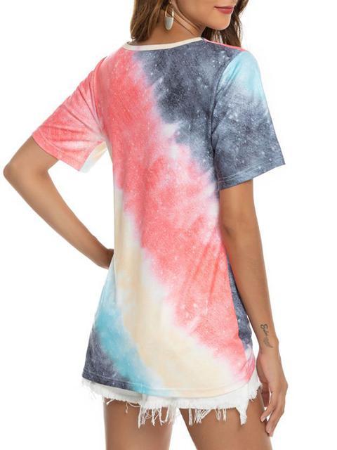 Gradient Color Twisted Tops