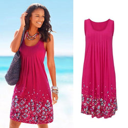 Floral Loose Beach Summer Dress 5XL