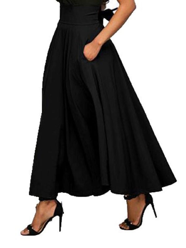 Women's Dresses Solid Color Waist Strap Midi Dress