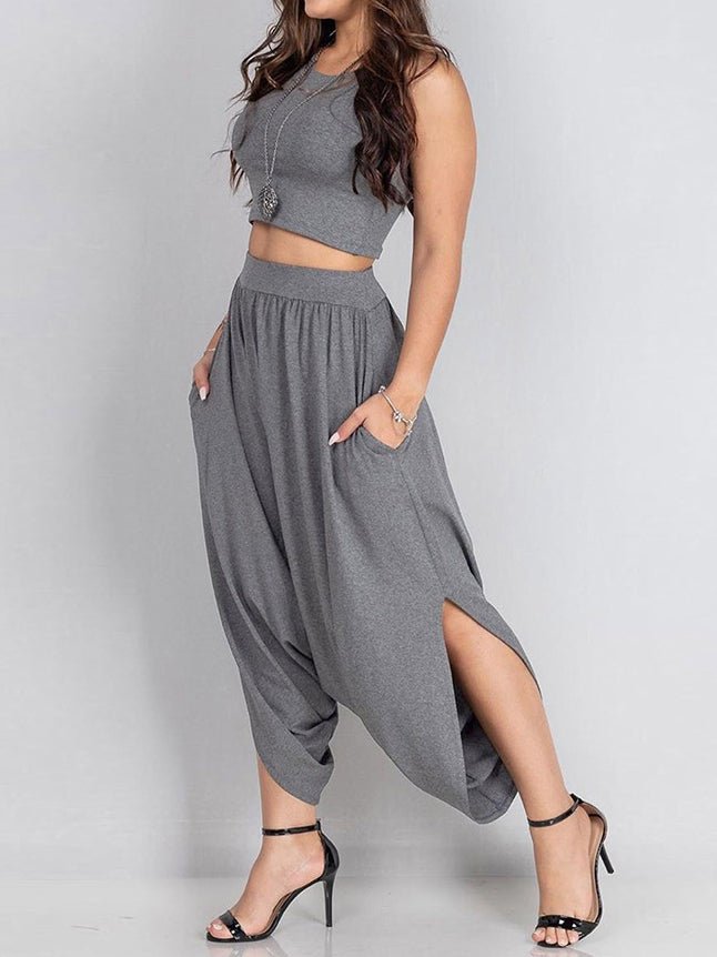 Women's Sets Casual Racer Tank Top & Harem Pants Two-Piece Set