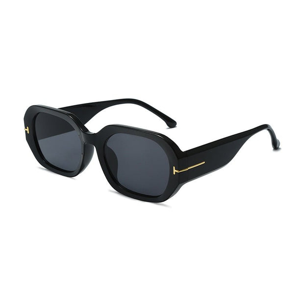 Women's Sunglasses Fashion Irregular Frame Black Sunglasses